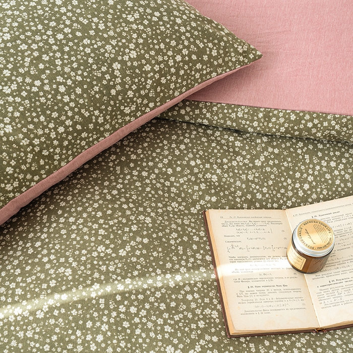 91家纺网 家纺一手货源 找家纺 竹合家纺 2025秋冬新款加厚磨毛色织暖绒系列针织四件套高克重 般若