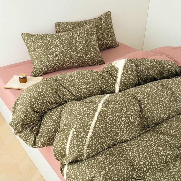 91家纺网 家纺一手货源 找家纺 竹合家纺 2025秋冬新款加厚磨毛色织暖绒系列针织四件套高克重 般若