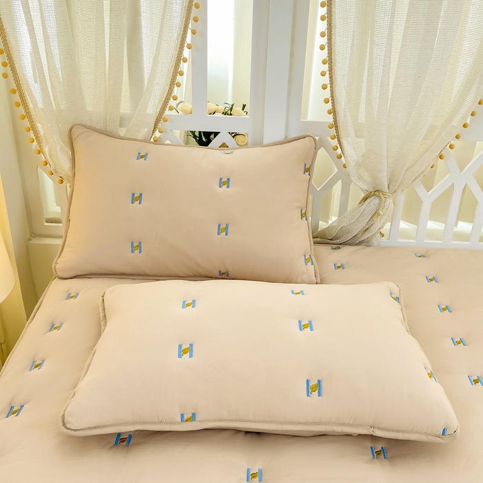 91家纺网 家纺一手货源 找家纺 安逸恋 2025新款简约新疆棉花单床笠床笠单件单品床笠 卡其