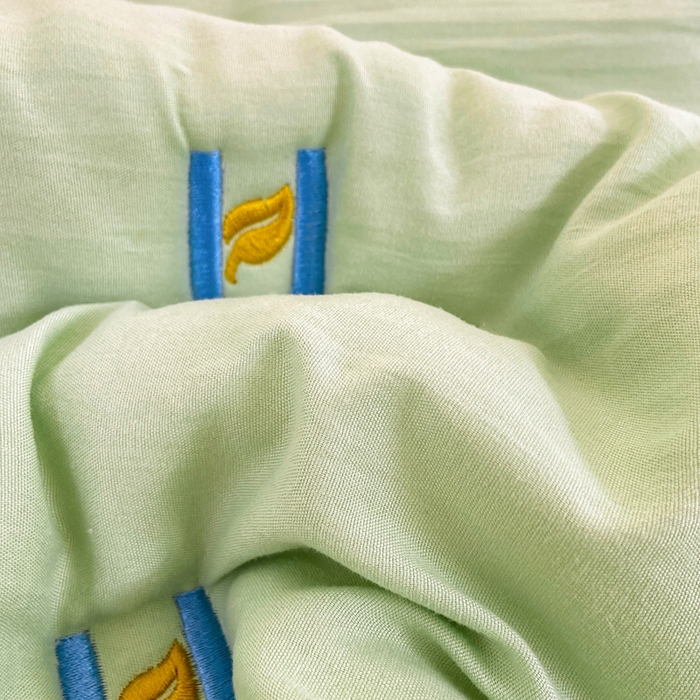 91家纺网 家纺一手货源 找家纺 安逸恋 2025新款简约新疆棉花单床笠床笠单件单品床笠 果绿