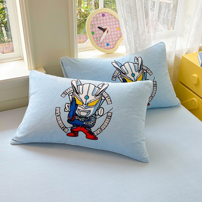 91家纺网 家纺一手货源 找家纺 ds生活馆 2025新款大版高克重双面牛奶绒四件套 奥特之光