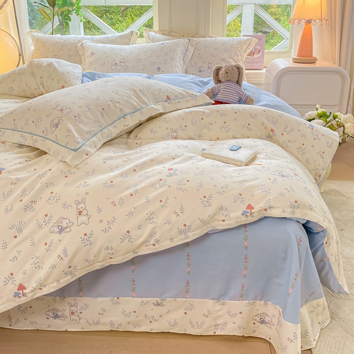 91家纺网 家纺一手货源 找家纺 （总）凌鼎 2025新款多规格掉边13070全棉四件套