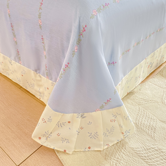 91家纺网 家纺一手货源 找家纺 凌鼎 2025新款多规格掉边13070全棉四件套 花田妙语