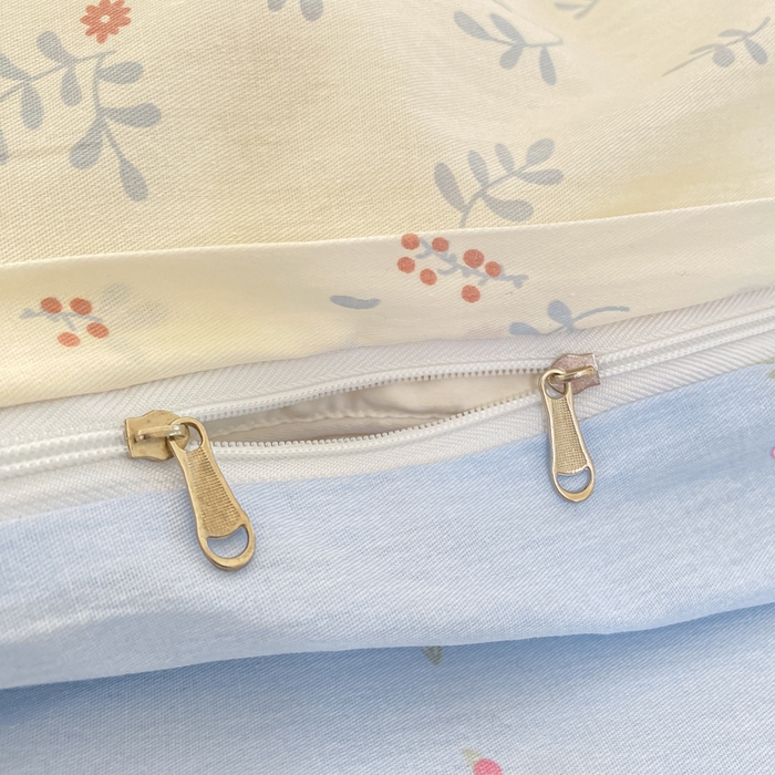 91家纺网 家纺一手货源 找家纺 凌鼎 2025新款多规格掉边13070全棉四件套 花田妙语