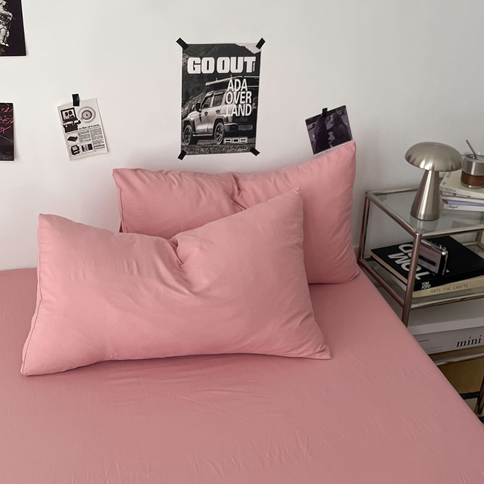 91家纺网 家纺一手货源 找家纺 优梦莱 2025新款糯糯抗菌棉四件套 豆沙粉