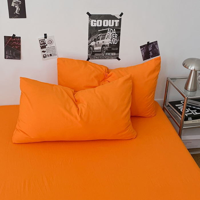 91家纺网 家纺一手货源 找家纺 优梦莱 2025新款糯糯抗菌棉四件套 爱玛橙