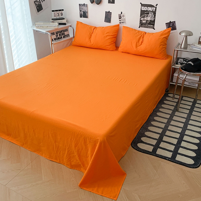 91家纺网 家纺一手货源 找家纺 优梦莱 2025新款糯糯抗菌棉四件套 爱玛橙