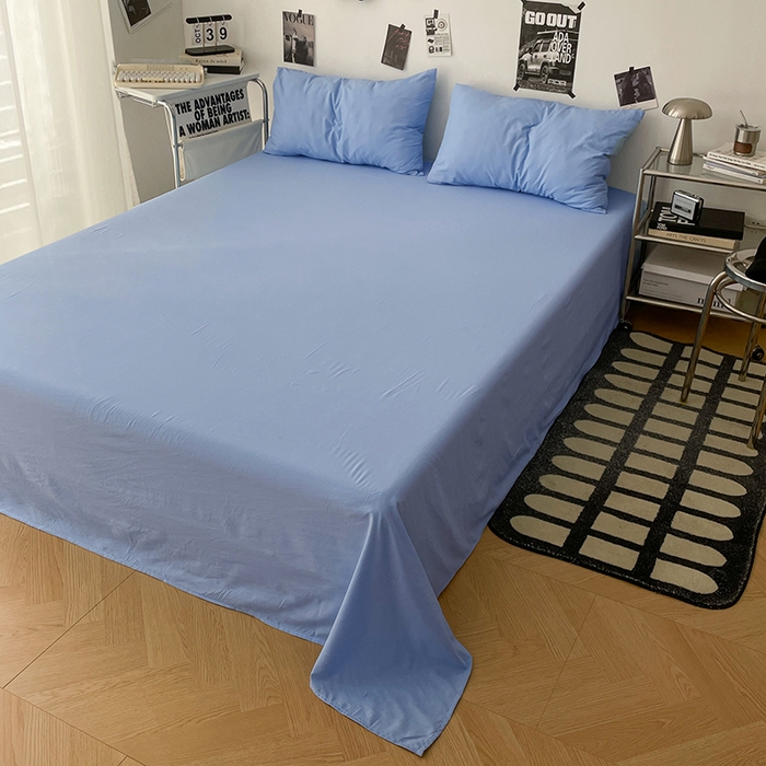 91家纺网 家纺一手货源 找家纺 优梦莱 2025新款糯糯抗菌棉四件套 梦幻蓝