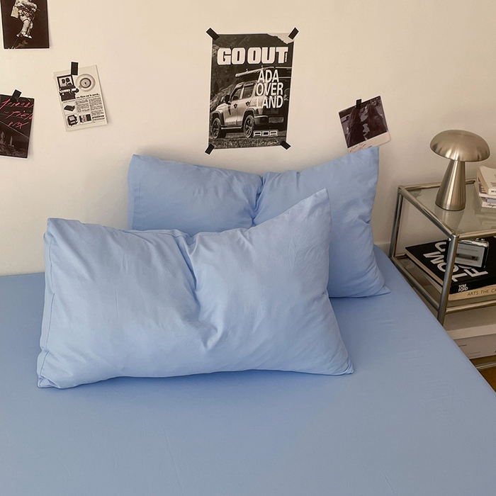 91家纺网 家纺一手货源 找家纺 优梦莱 2025新款糯糯抗菌棉四件套 梦幻蓝