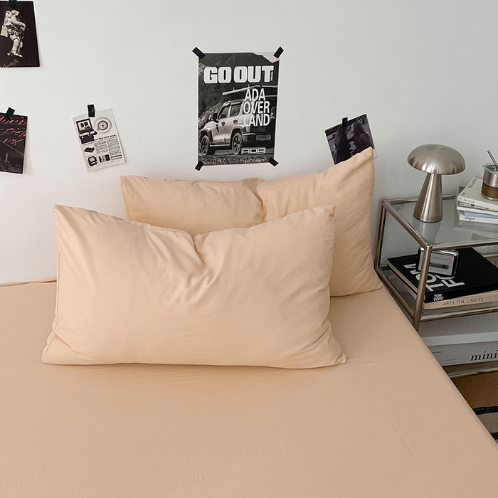 91家纺网 家纺一手货源 找家纺 优梦莱 2025新款糯糯抗菌棉四件套 奶茶色