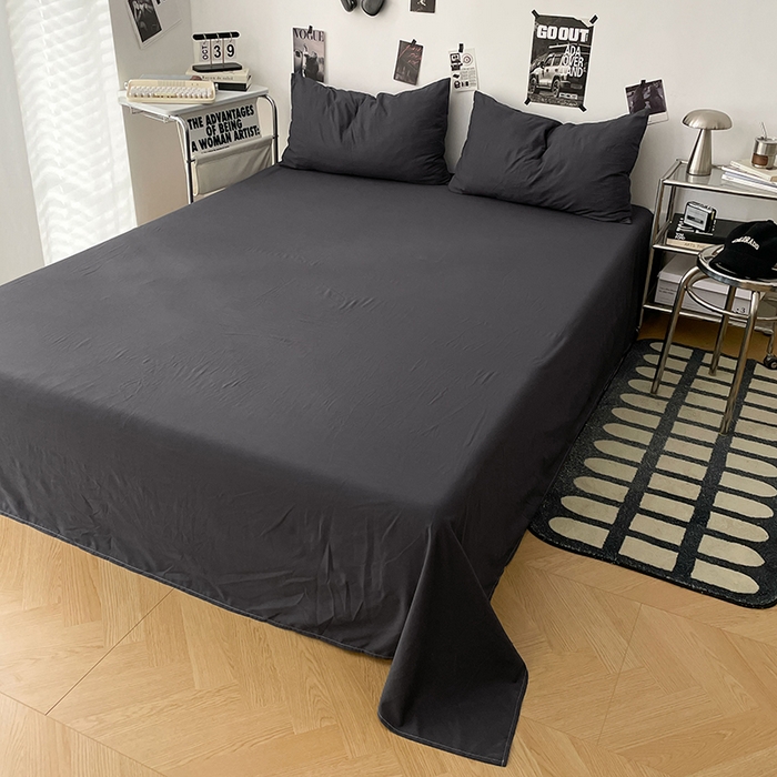 91家纺网 家纺一手货源 找家纺 优梦莱 2025新款糯糯抗菌棉四件套 星耀黑