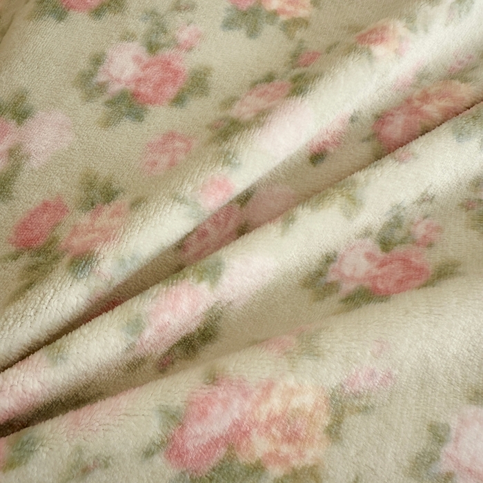 91家纺网 家纺一手货源 找家纺 于果 2025新款牛奶绒印花四件套 温馨花语-绿