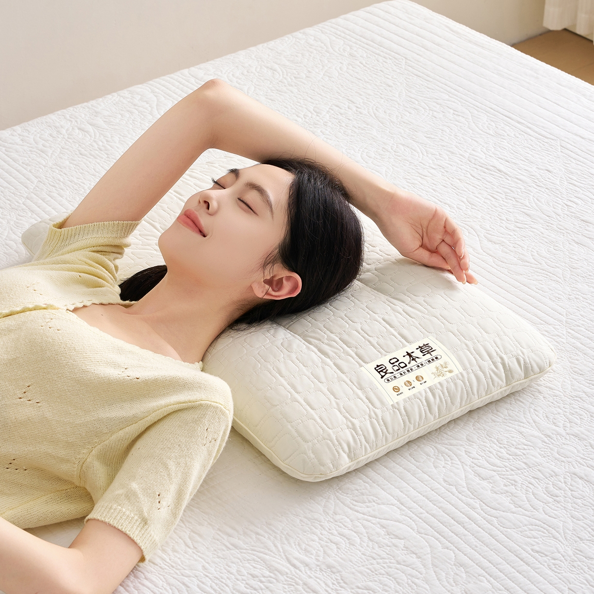 91家纺网 家纺一手货源 找家纺 （总）乐可 2025新款良品本草荞麦枕枕头枕芯