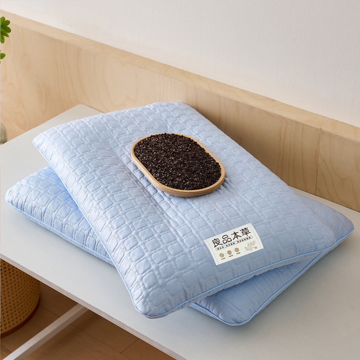 91家纺网 家纺一手货源 找家纺 （总）乐可 2025新款良品本草荞麦枕枕头枕芯