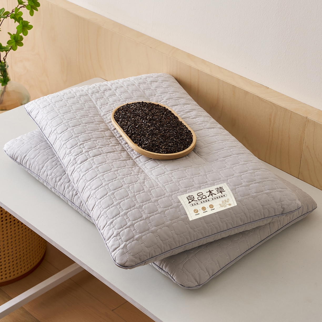 91家纺网 家纺一手货源 找家纺 （总）乐可 2025新款良品本草荞麦枕枕头枕芯