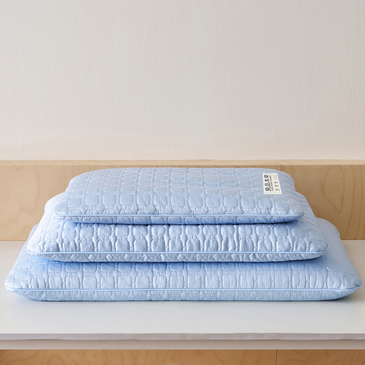 91家纺网 家纺一手货源 找家纺 乐可 2025新款良品本草荞麦枕枕头枕芯 良品本草荞麦枕-蓝