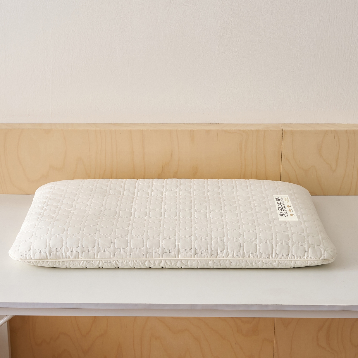 91家纺网 家纺一手货源 找家纺 乐可 2025新款良品本草荞麦枕枕头枕芯 良品本草荞麦枕-白