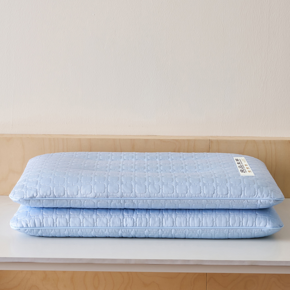 91家纺网 家纺一手货源 找家纺 乐可 2025新款良品本草荞麦枕枕头枕芯 良品本草荞麦枕-蓝