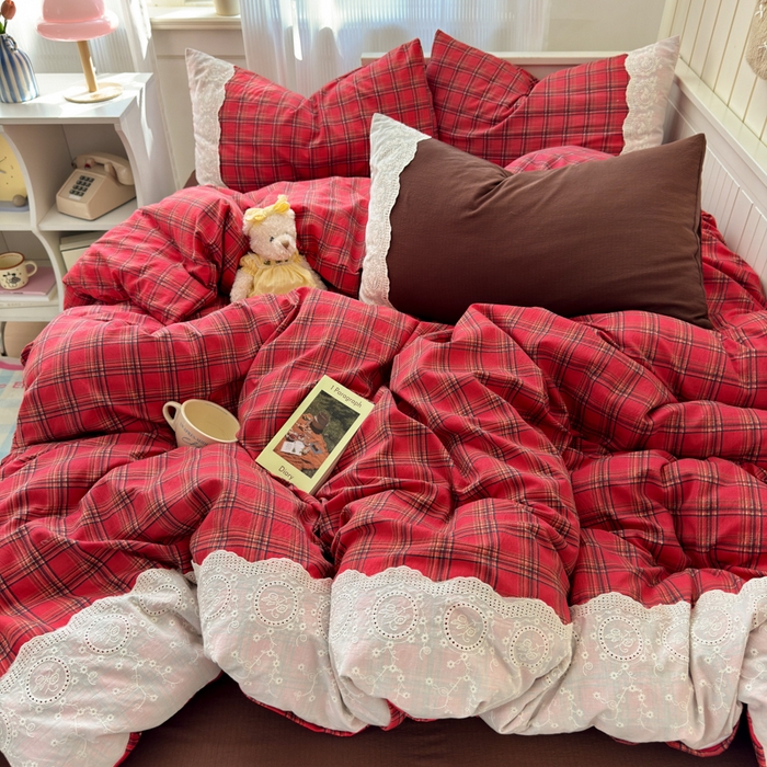 91家纺网 家纺一手货源 找家纺 （总）上尚居 2025新款高克重法式复古无印风亚麻原麻四件套