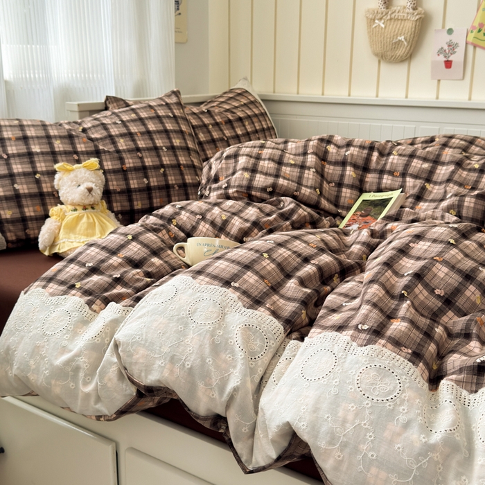 91家纺网 家纺一手货源 找家纺 （总）上尚居 2025新款高克重法式复古无印风亚麻原麻四件套