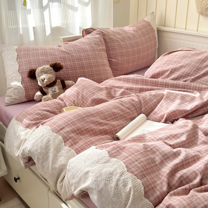 91家纺网 家纺一手货源 找家纺 （总）上尚居 2025新款高克重法式复古无印风亚麻原麻四件套