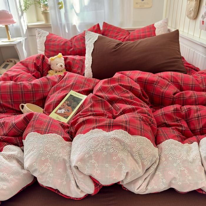 91家纺网 家纺一手货源 找家纺 （总）上尚居 2025新款高克重法式复古无印风亚麻原麻四件套