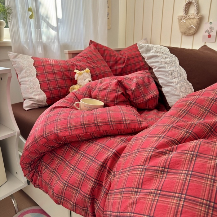 91家纺网 家纺一手货源 找家纺 （总）上尚居 2025新款高克重法式复古无印风亚麻原麻四件套