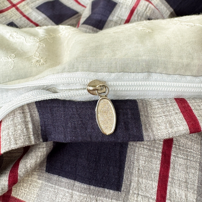 91家纺网 家纺一手货源 找家纺 上尚居 2025新款高克重法式复古无印风亚麻原麻四件套 布朗妮