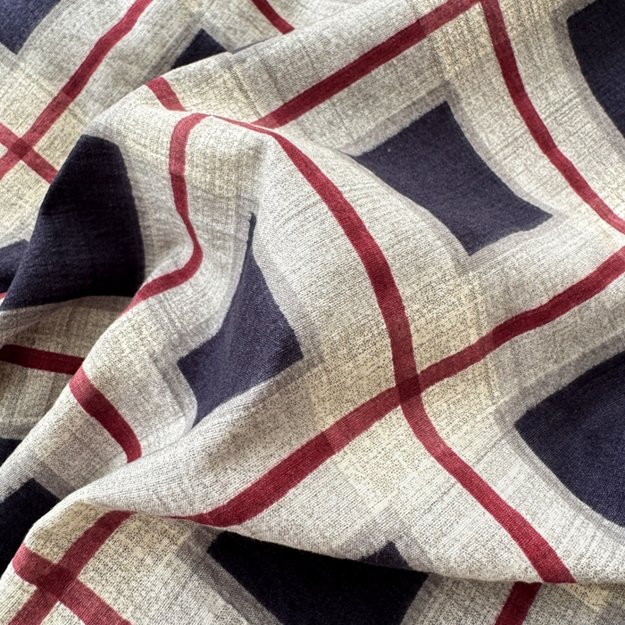 91家纺网 家纺一手货源 找家纺 上尚居 2025新款高克重法式复古无印风亚麻原麻四件套 布朗妮