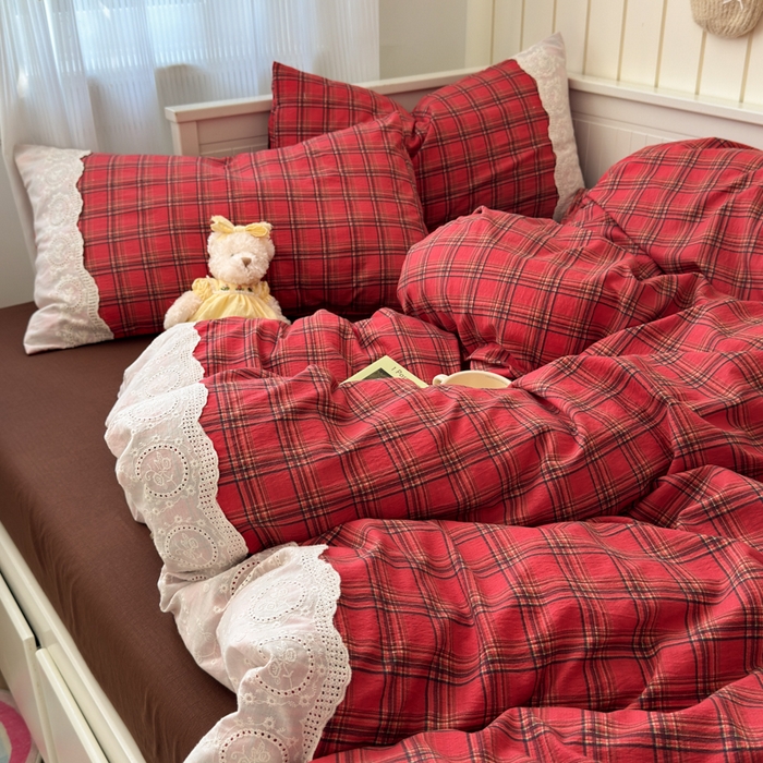 91家纺网 家纺一手货源 找家纺 （总）上尚居 2025新款高克重法式复古无印风亚麻原麻四件套