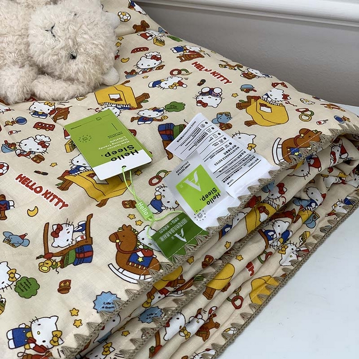 91家纺网 家纺一手货源 找家纺 （总）源启生活 2025新款A类贝壳边款双层纱夏被