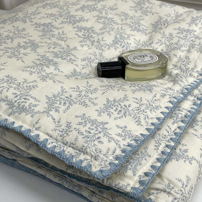 91家纺网 家纺一手货源 找家纺 （总）源启生活 2025新款A类贝壳边款双层纱夏被