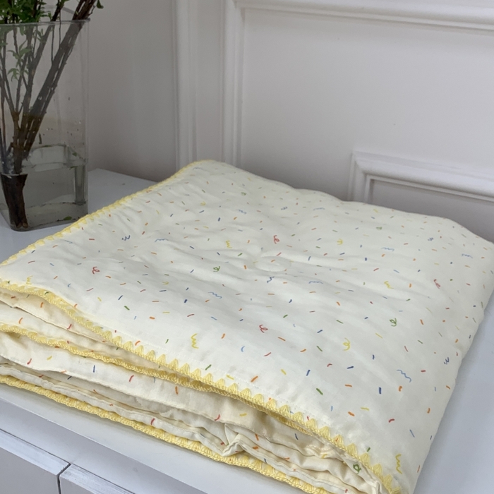 91家纺网 家纺一手货源 找家纺 （总）源启生活 2025新款A类贝壳边款双层纱夏被