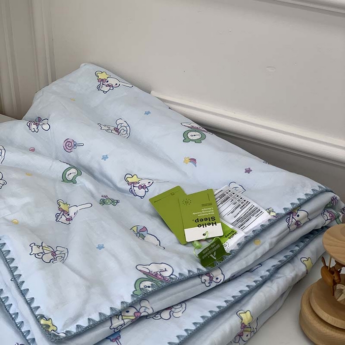 91家纺网 家纺一手货源 找家纺 （总）源启生活 2025新款A类贝壳边款双层纱夏被