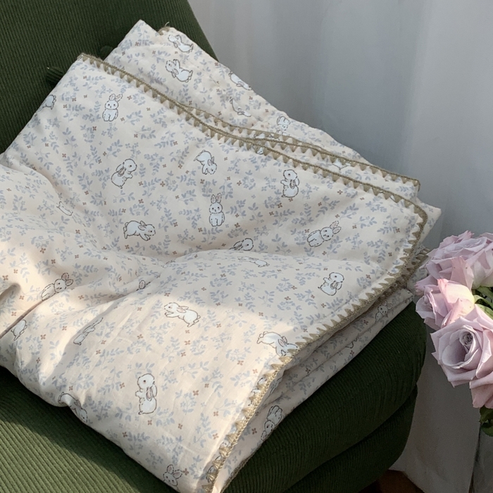 源启生活 2025新款A类贝壳边款双层纱夏被 安琪拉