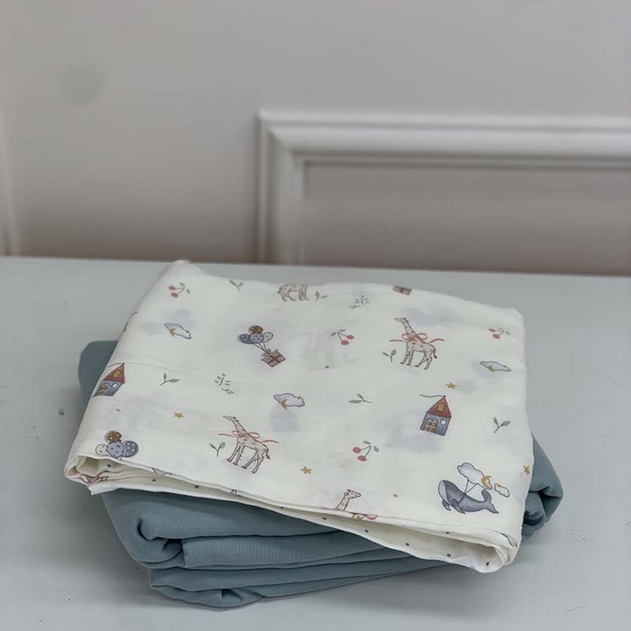 91家纺网 家纺一手货源 找家纺 源启生活 2025新款A类贝壳边款双层纱夏被 梦礼