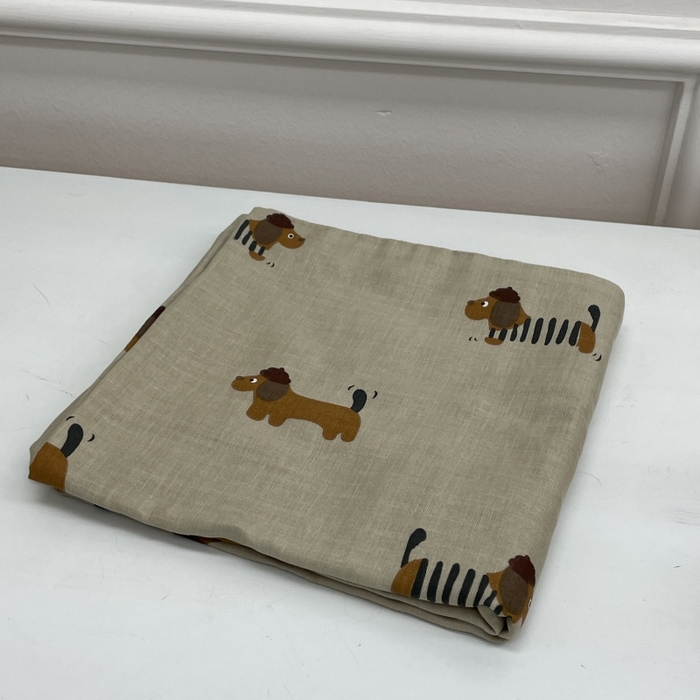 91家纺网 家纺一手货源 找家纺 源启生活 2025新款A类贝壳边款双层纱夏被 修修狗