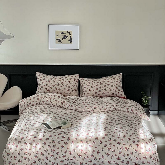 91家纺网 家纺一手货源 找家纺 源启生活 2025新款全棉A类双层皱皱纱四件套 西野