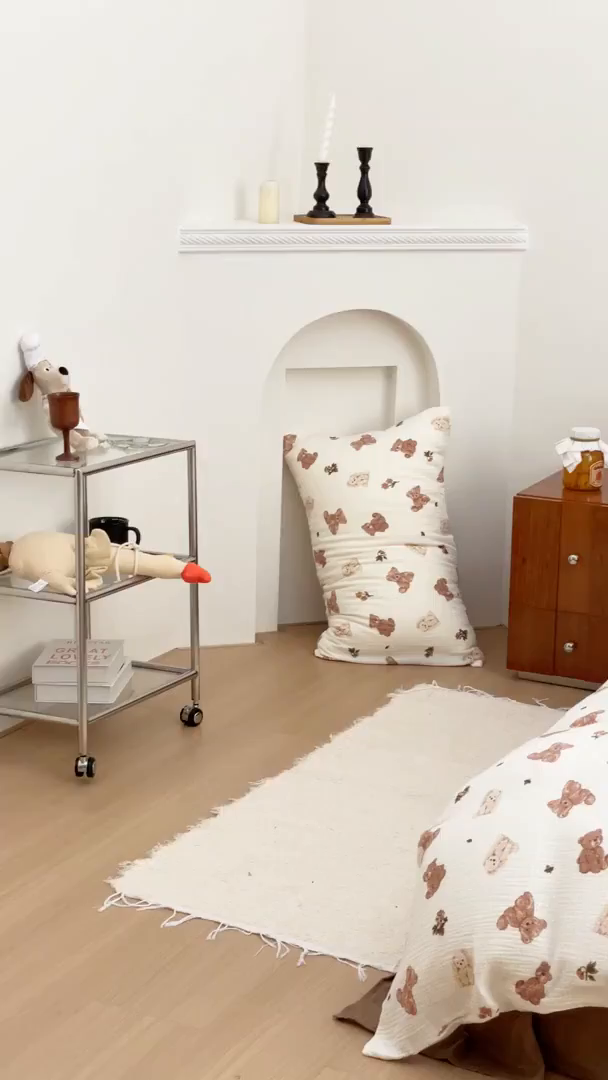 91家纺网 家纺一手货源 找家纺 （总）源启生活 2025新款全棉A类双层皱皱纱四件套