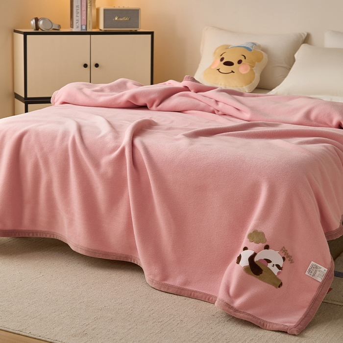 91家纺网 家纺一手货源 找家纺 （总）皇寝世家家居 2025新款仿绵羊绒毛毯兔绒毯办公室午睡毯子毛巾被 四季空调沙发盖毯