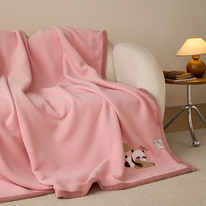 91家纺网 家纺一手货源 找家纺 （总）皇寝世家家居 2025新款仿绵羊绒毛毯兔绒毯办公室午睡毯子毛巾被 四季空调沙发盖毯