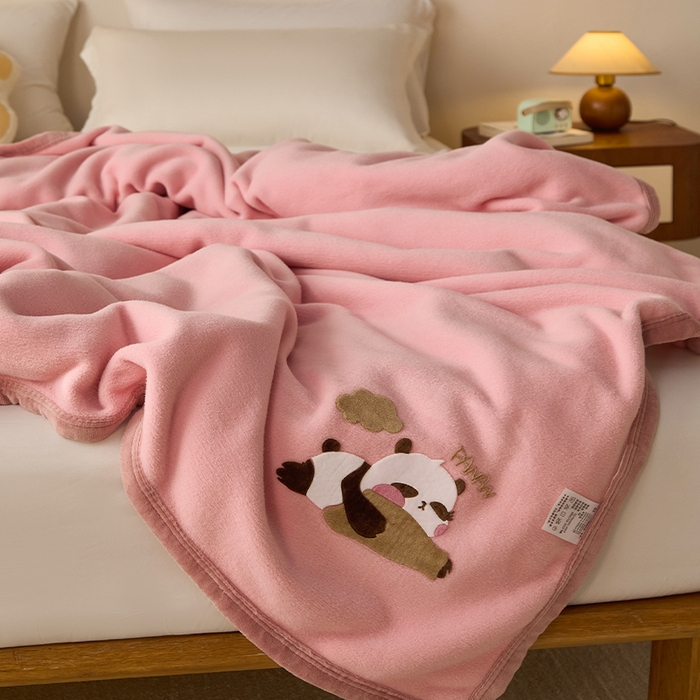 91家纺网 家纺一手货源 找家纺 （总）皇寝世家家居 2025新款仿绵羊绒毛毯兔绒毯办公室午睡毯子毛巾被 四季空调沙发盖毯