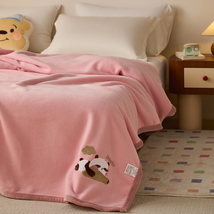 91家纺网 家纺一手货源 找家纺 （总）皇寝世家家居 2025新款仿绵羊绒毛毯兔绒毯办公室午睡毯子毛巾被 四季空调沙发盖毯