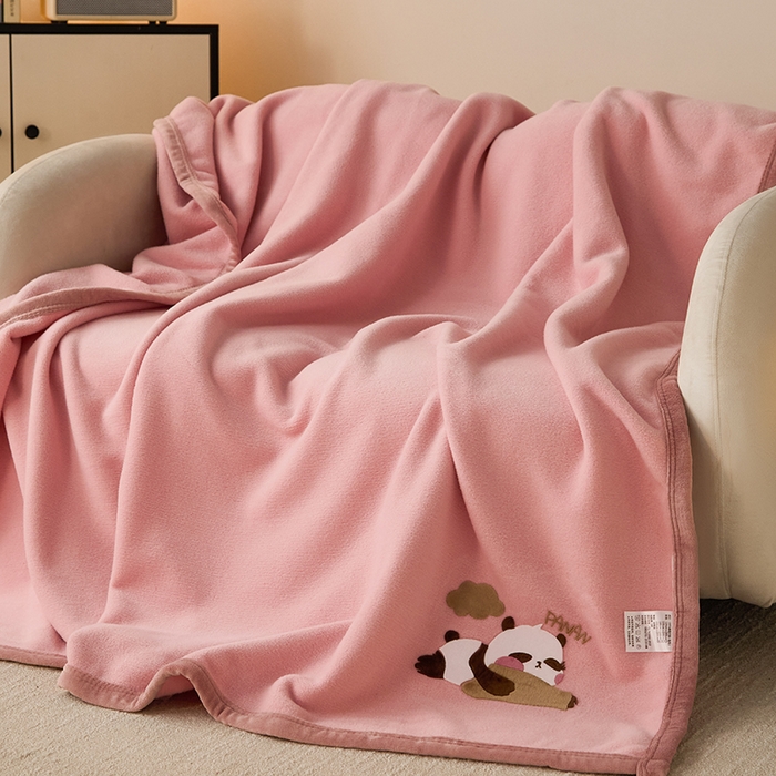 91家纺网 家纺一手货源 找家纺 （总）皇寝世家家居 2025新款仿绵羊绒毛毯兔绒毯办公室午睡毯子毛巾被 四季空调沙发盖毯