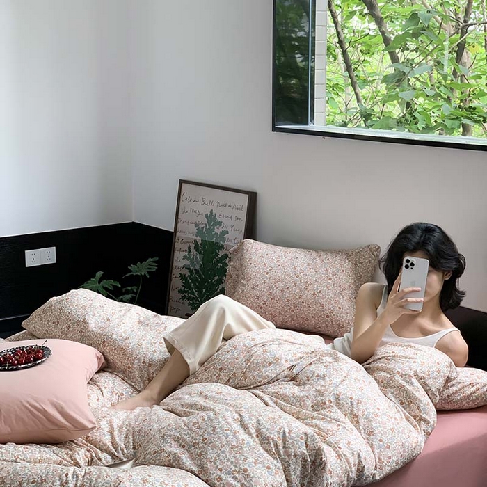 91家纺网 家纺一手货源 找家纺 （总）源启生活 2025秋冬新款A类全棉针织棉活性印染四件套