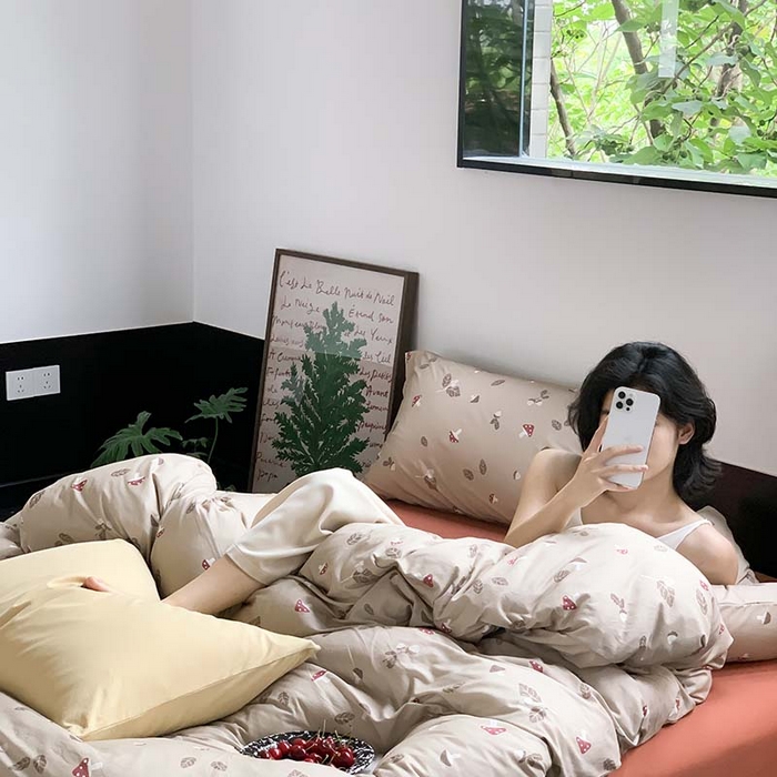 91家纺网 家纺一手货源 找家纺 （总）源启生活 2025秋冬新款A类全棉针织棉活性印染四件套