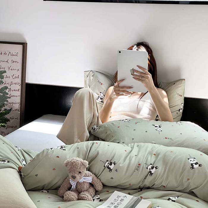 91家纺网 家纺一手货源 找家纺 （总）源启生活 2025秋冬新款A类全棉针织棉活性印染四件套