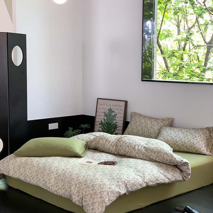 91家纺网 家纺一手货源 找家纺 源启生活 2025秋冬新款A类全棉针织棉活性印染四件套 遇见