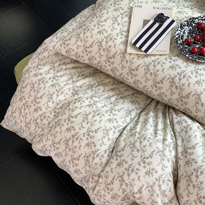 91家纺网 家纺一手货源 找家纺 源启生活 2025秋冬新款A类全棉针织棉活性印染四件套 遇见