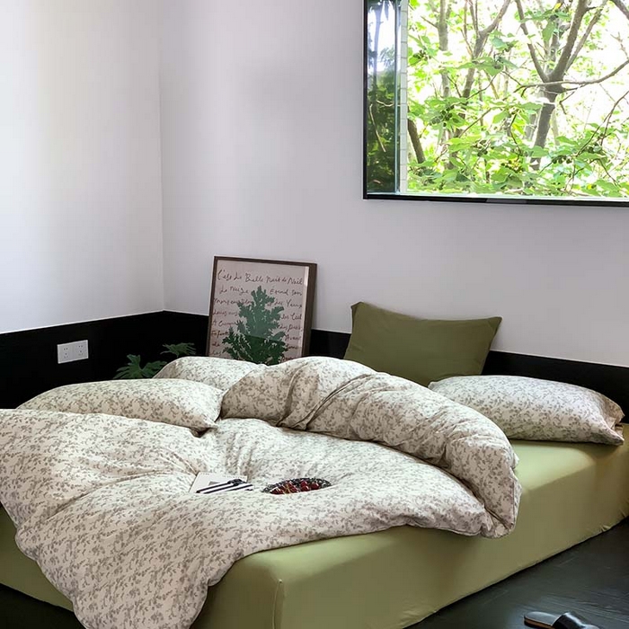 91家纺网 家纺一手货源 找家纺 源启生活 2025秋冬新款A类全棉针织棉活性印染四件套 遇见